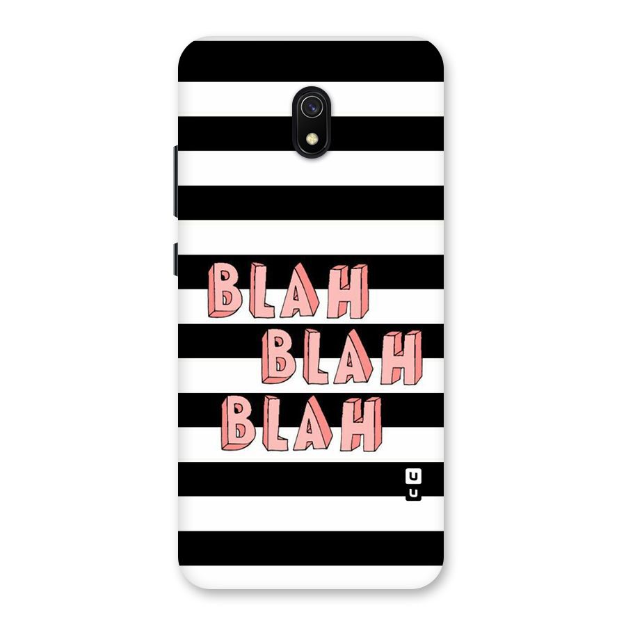 Blah Bold Stripes Back Case for Redmi 8A