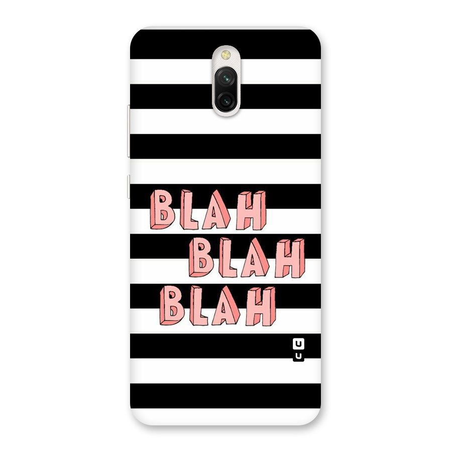 Blah Bold Stripes Back Case for Redmi 8A Dual