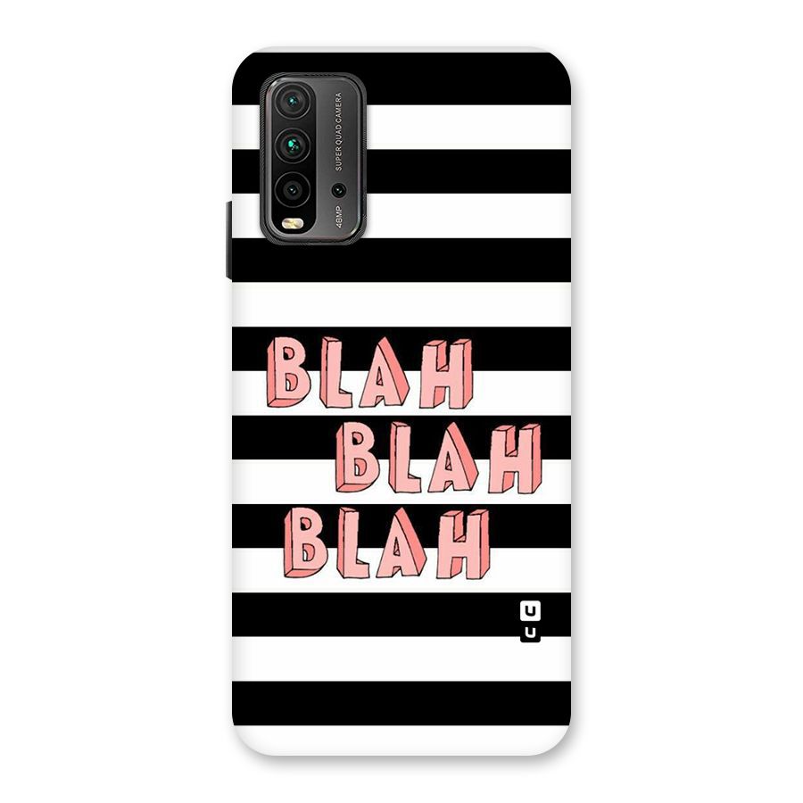 Blah Bold Stripes Back Case for Redmi 9 Power