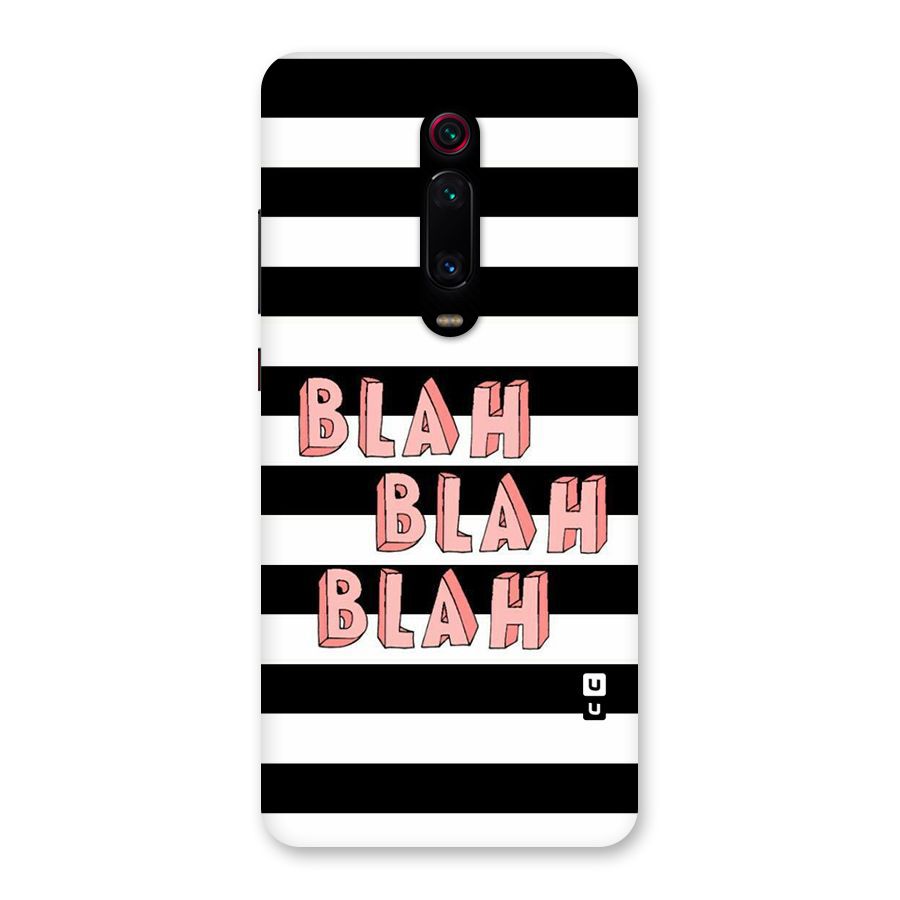 Blah Bold Stripes Back Case for Redmi K20