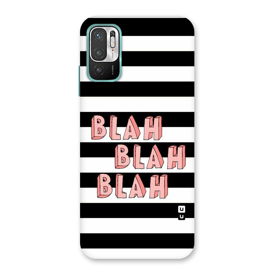 Blah Bold Stripes Back Case for Redmi Note 10T 5G