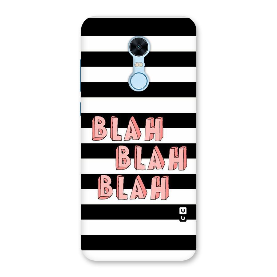 Blah Bold Stripes Back Case for Redmi Note 5
