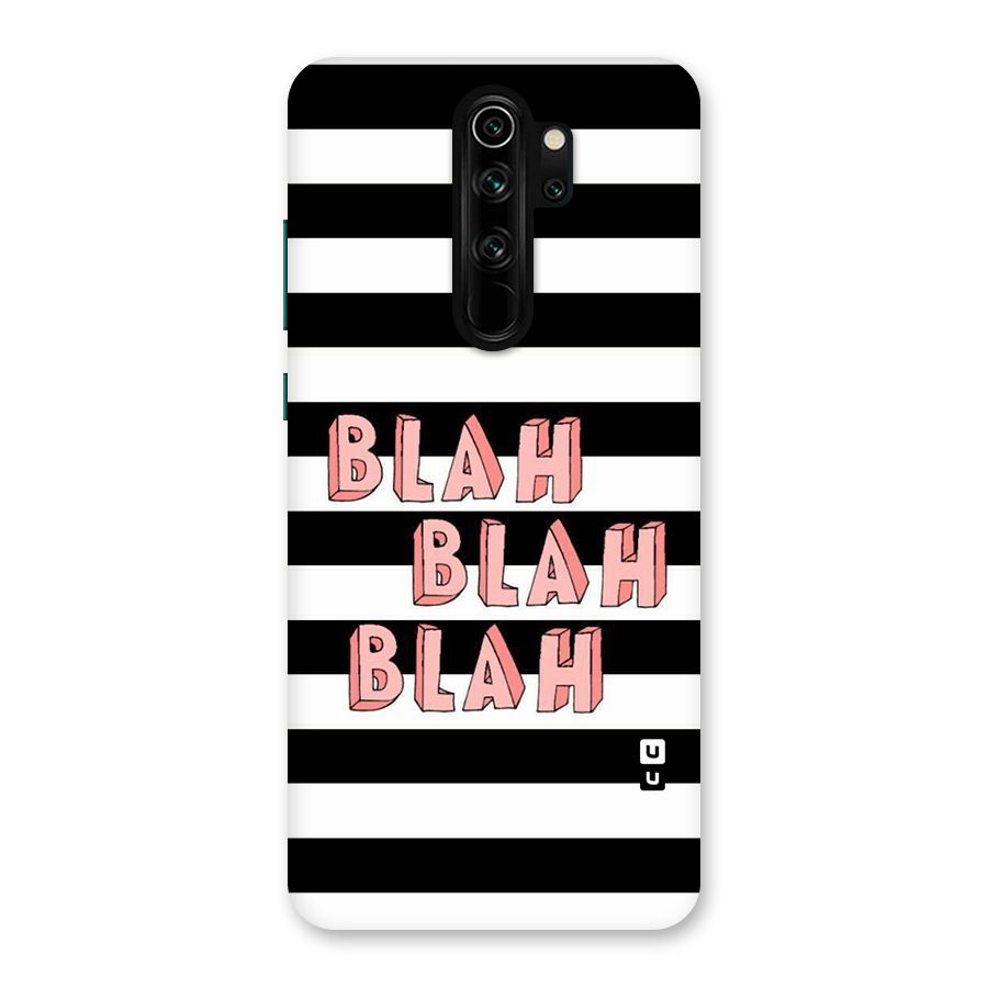Blah Bold Stripes Back Case for Redmi Note 8 Pro