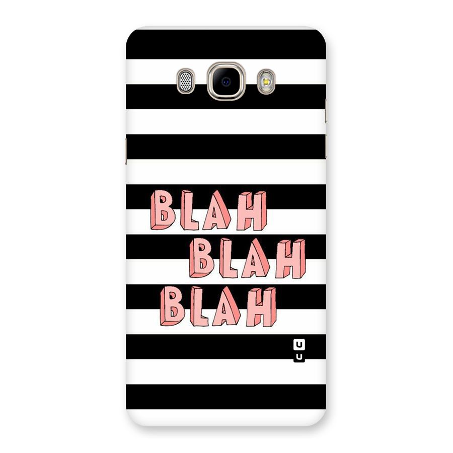 Blah Bold Stripes Back Case for Samsung Galaxy J7 2016
