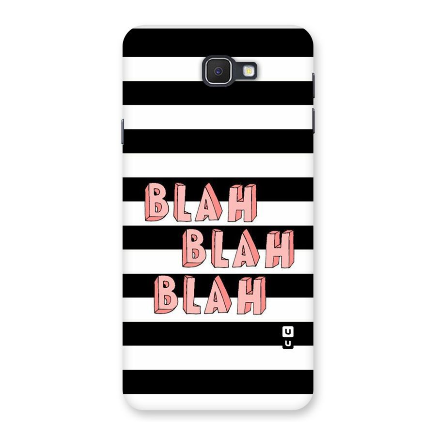 Blah Bold Stripes Back Case for Samsung Galaxy J7 Prime