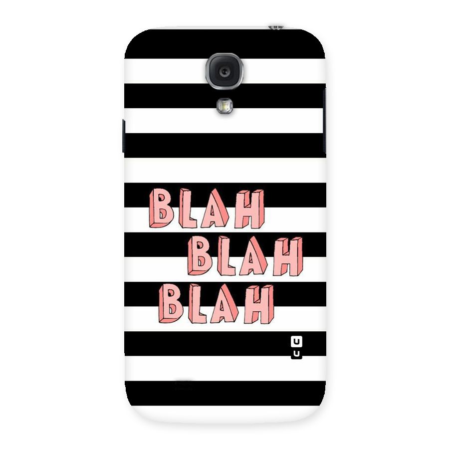 Blah Bold Stripes Back Case for Samsung Galaxy S4