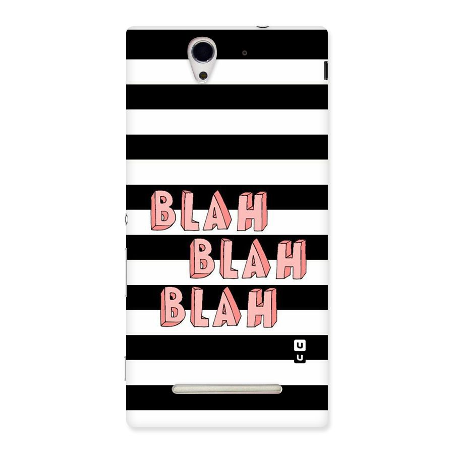 Blah Bold Stripes Back Case for Sony Xperia C3