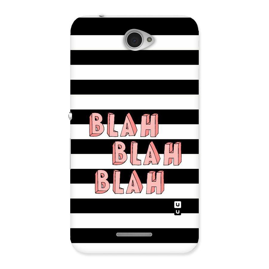 Blah Bold Stripes Back Case for Sony Xperia E4
