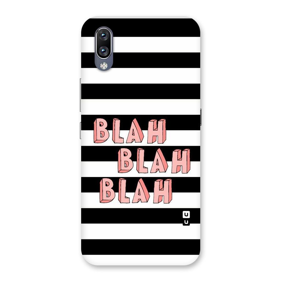 Blah Bold Stripes Back Case for Vivo NEX