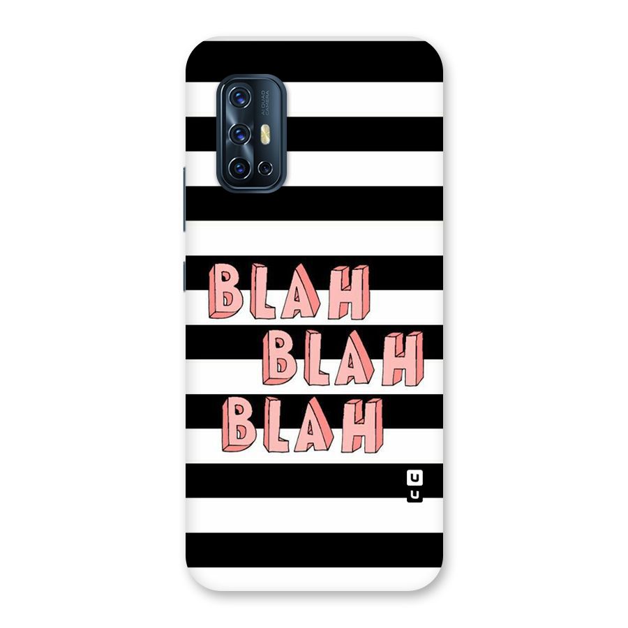 Blah Bold Stripes Back Case for Vivo V17