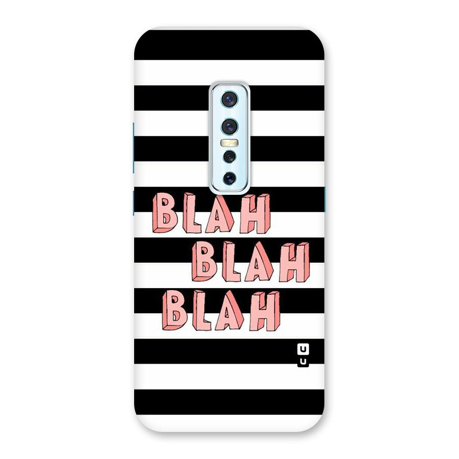 Blah Bold Stripes Back Case for Vivo V17 Pro