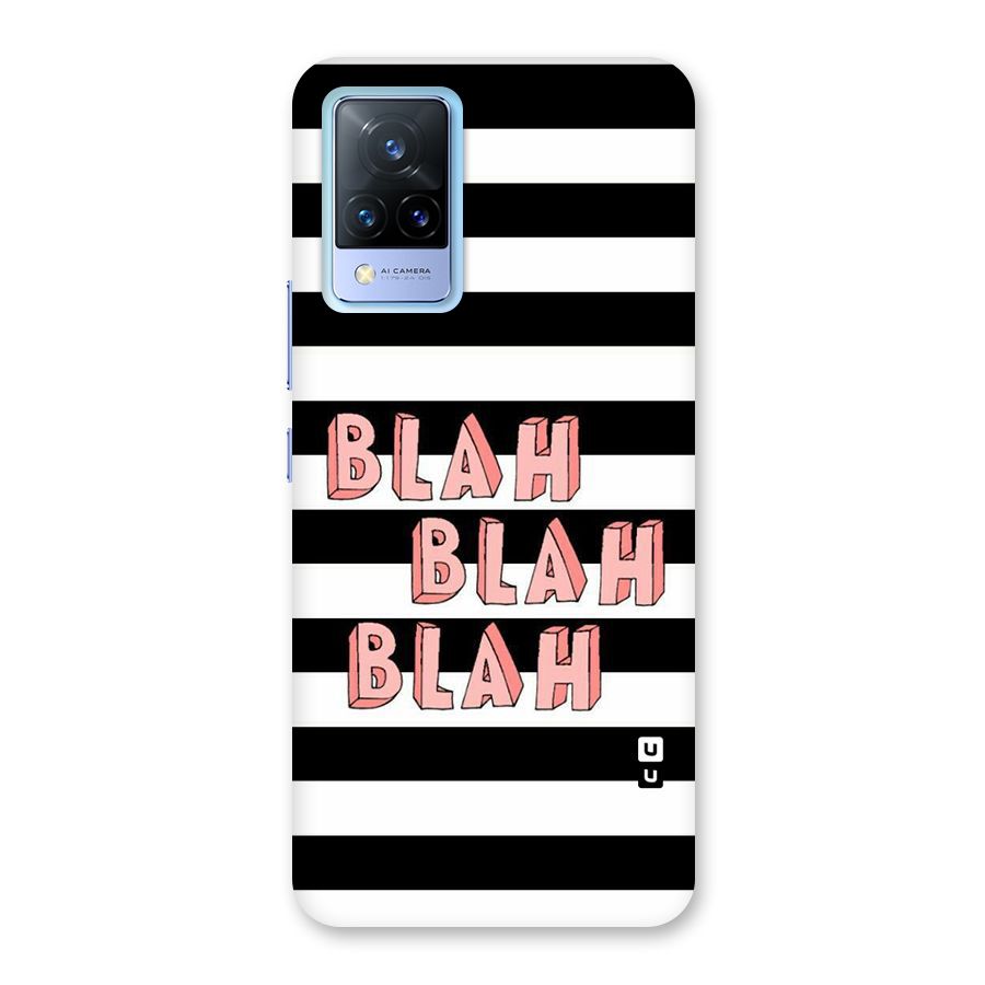 Blah Bold Stripes Back Case for Vivo V21 5G