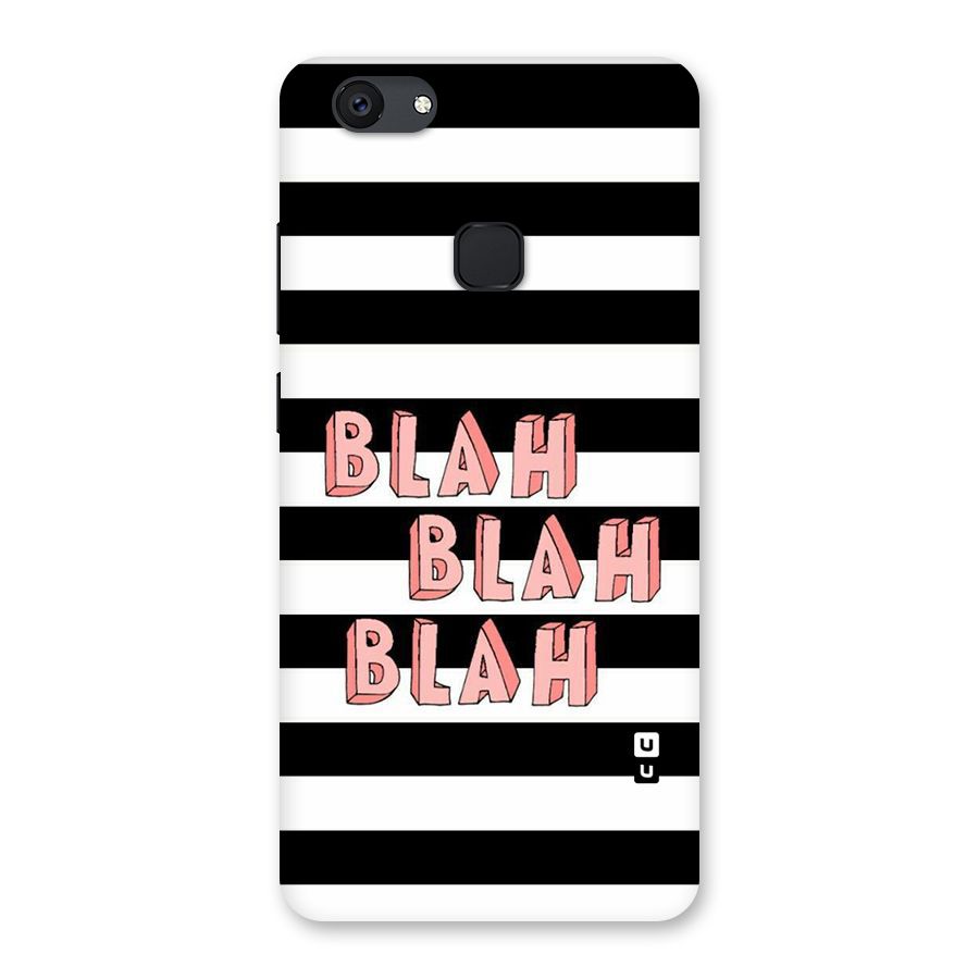 Blah Bold Stripes Back Case for Vivo V7 Plus