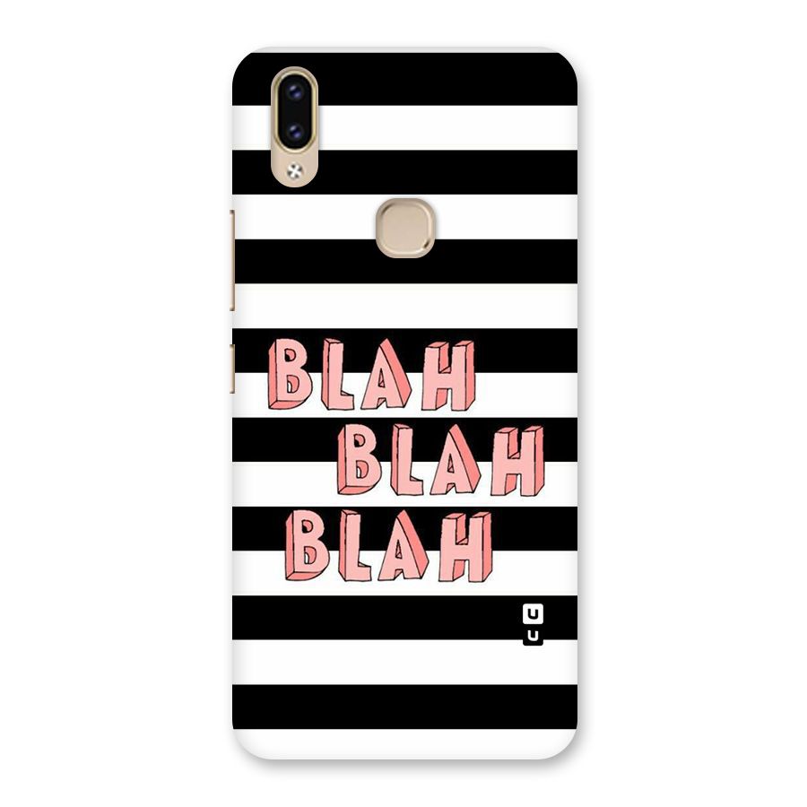 Blah Bold Stripes Back Case for Vivo V9 Youth
