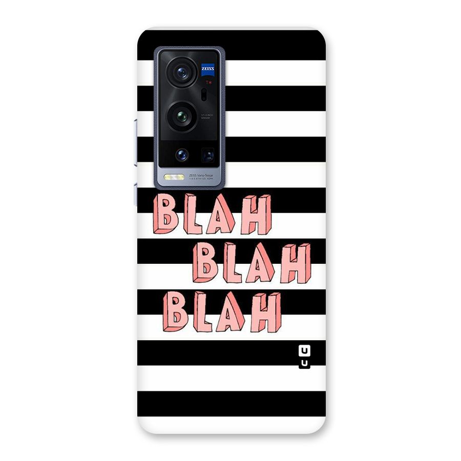 Blah Bold Stripes Back Case for Vivo X60 Pro Plus