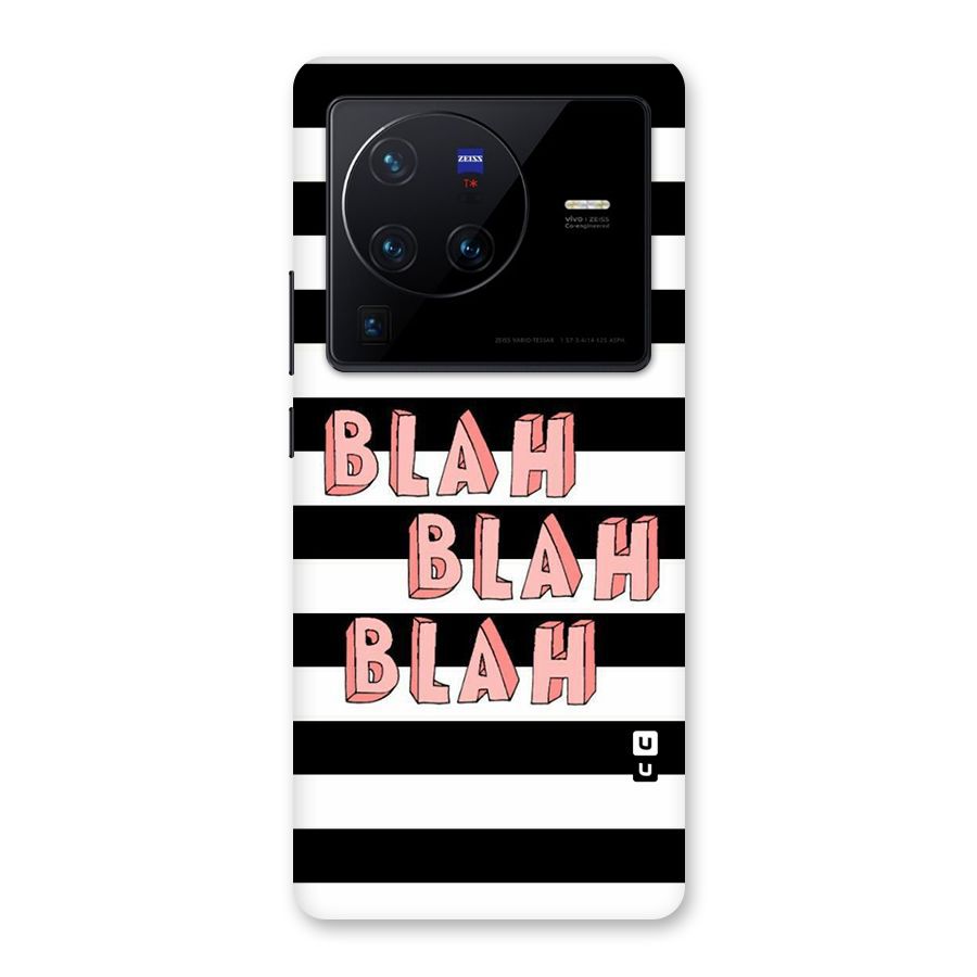 Blah Bold Stripes Back Case for Vivo X80 Pro