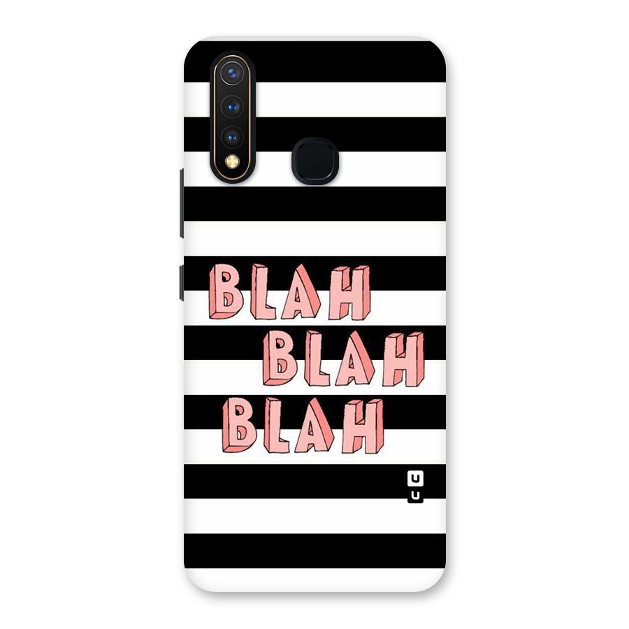 Blah Bold Stripes Back Case for Vivo Y19