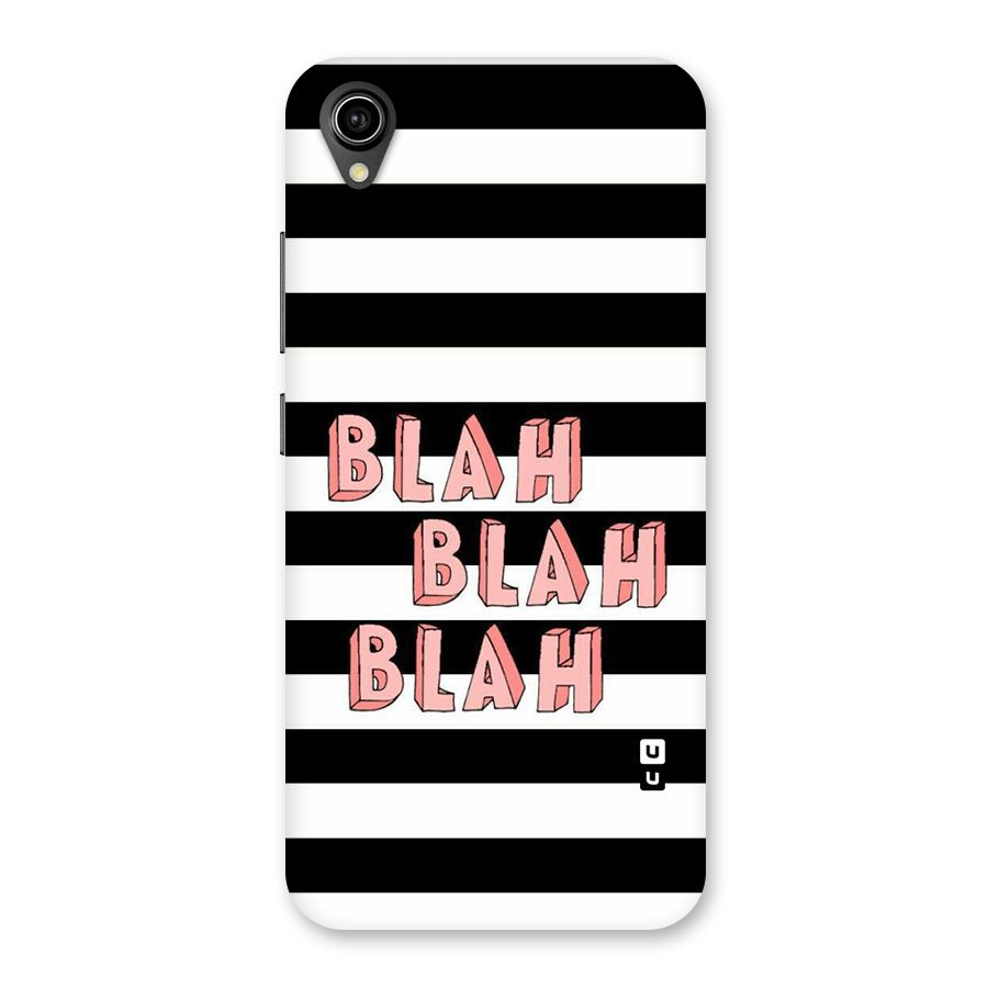 Blah Bold Stripes Back Case for Vivo Y90