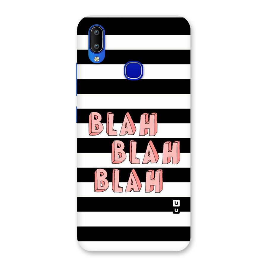 Blah Bold Stripes Back Case for Vivo Y91