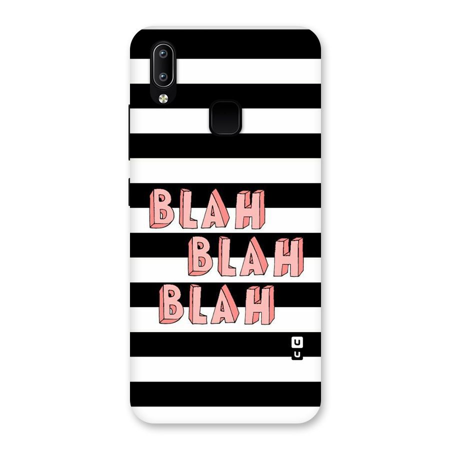 Blah Bold Stripes Back Case for Vivo Y93