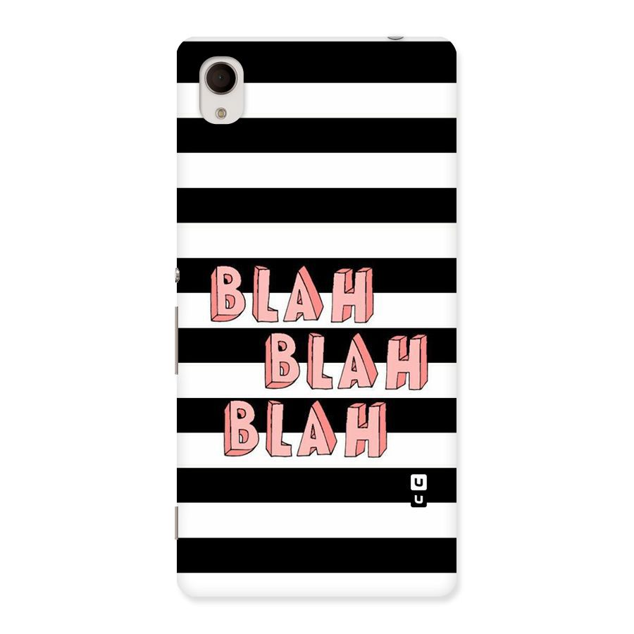 Blah Bold Stripes Back Case for Xperia M4 Aqua
