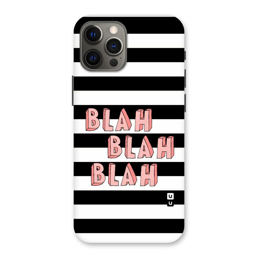 Blah Bold Stripes Back Case for iPhone 12 Pro Max