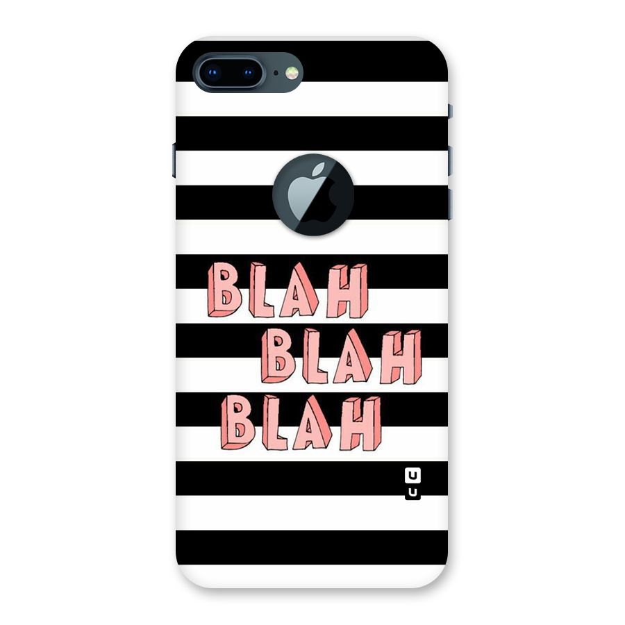 Blah Bold Stripes Back Case for iPhone 7 Plus Logo Cut