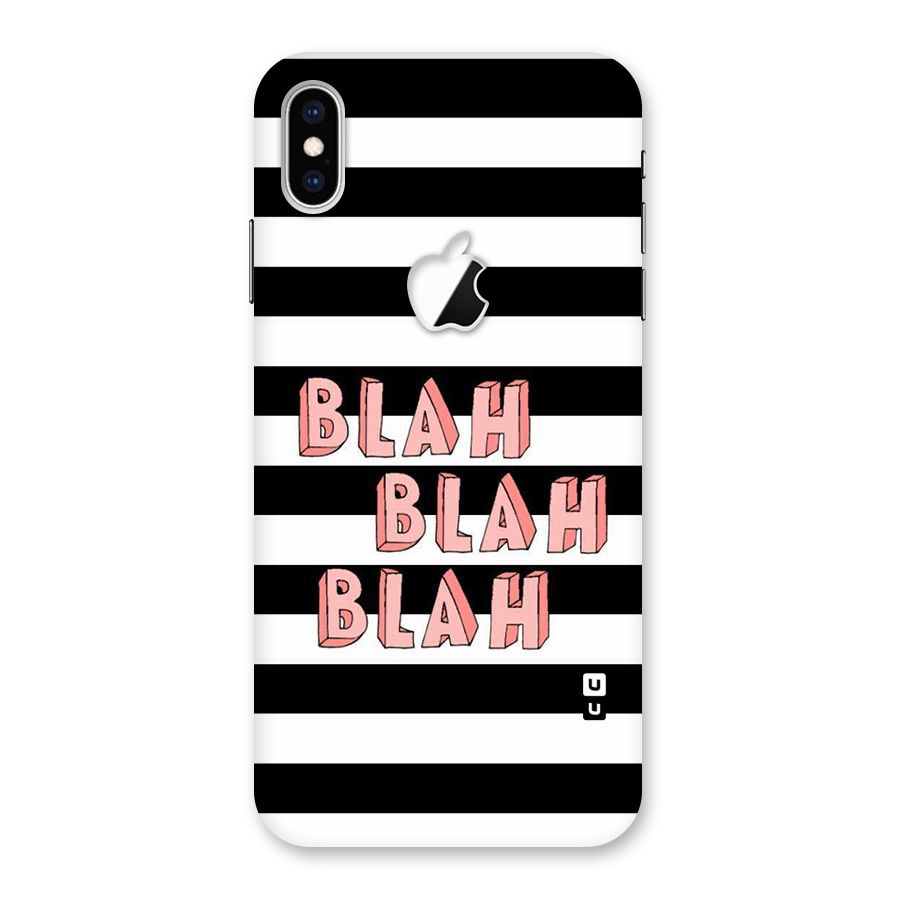 Blah Bold Stripes Back Case for iPhone XS Max Apple Cut