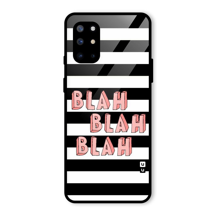 Blah Bold Stripes Glass Back Case for OnePlus 8T