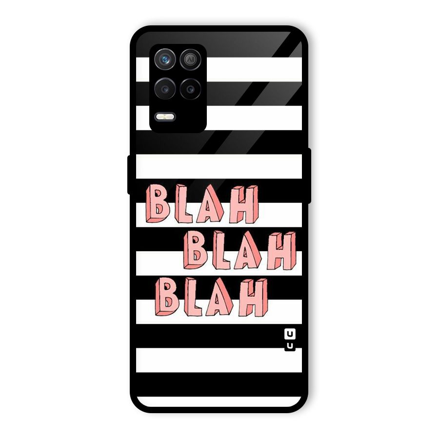 Blah Bold Stripes Glass Back Case for Realme 9 5G