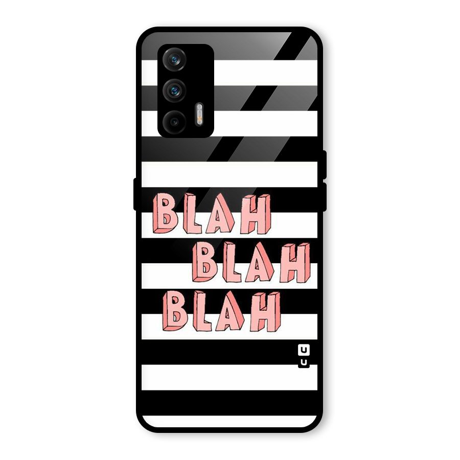 Blah Bold Stripes Glass Back Case for Realme GT 5G