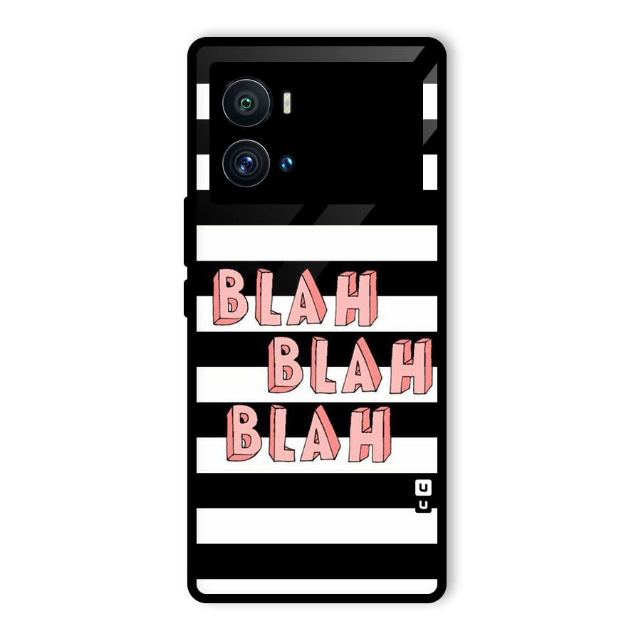 Blah Bold Stripes Glass Back Case for Vivo iQOO 9 Pro