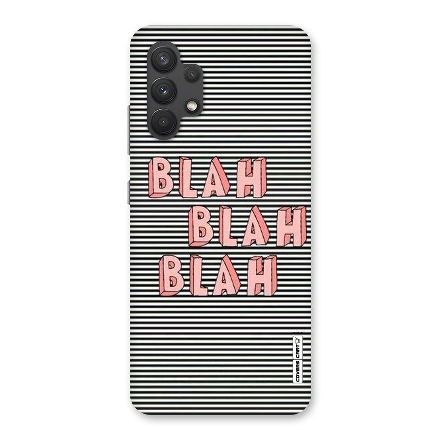 Blah Stripes Back Case for Galaxy A32
