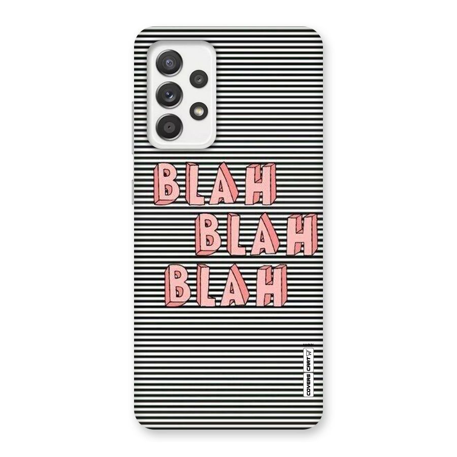 Blah Stripes Back Case for Galaxy A52