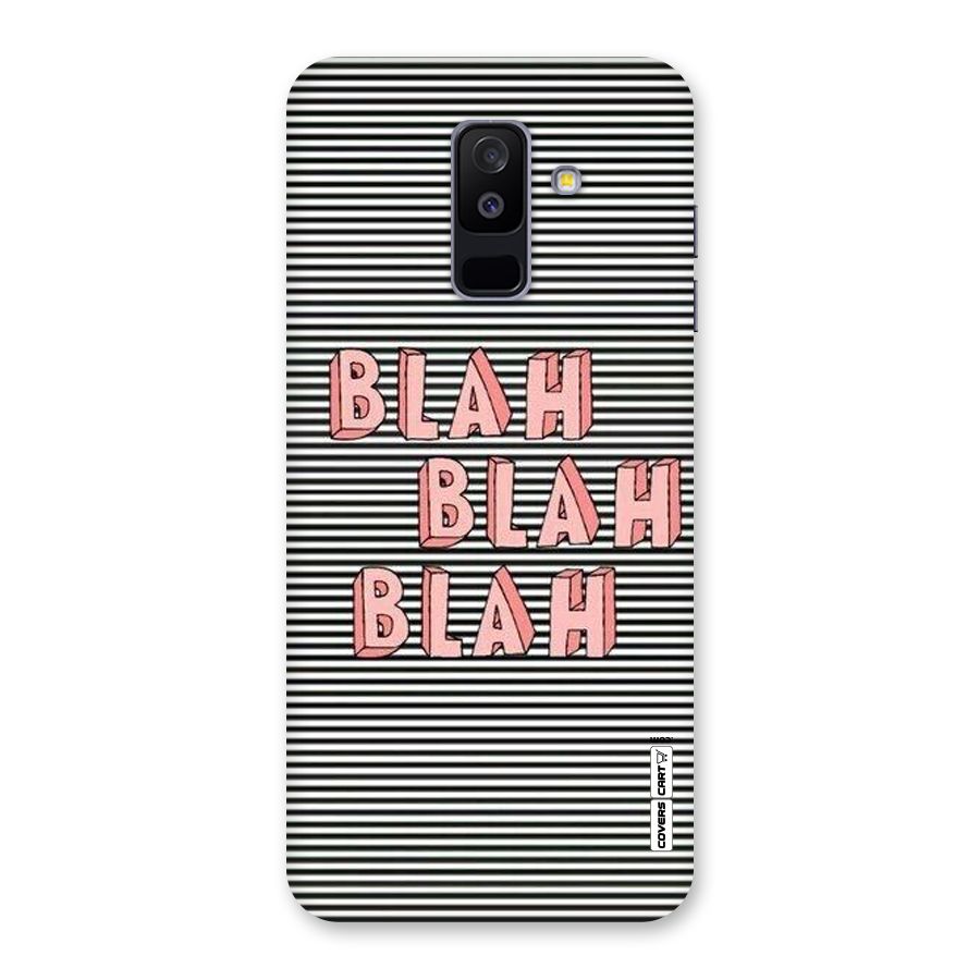 Blah Stripes Back Case for Galaxy A6 Plus