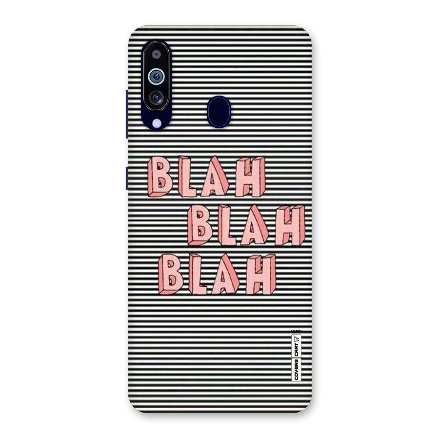 Blah Stripes Back Case for Galaxy A60