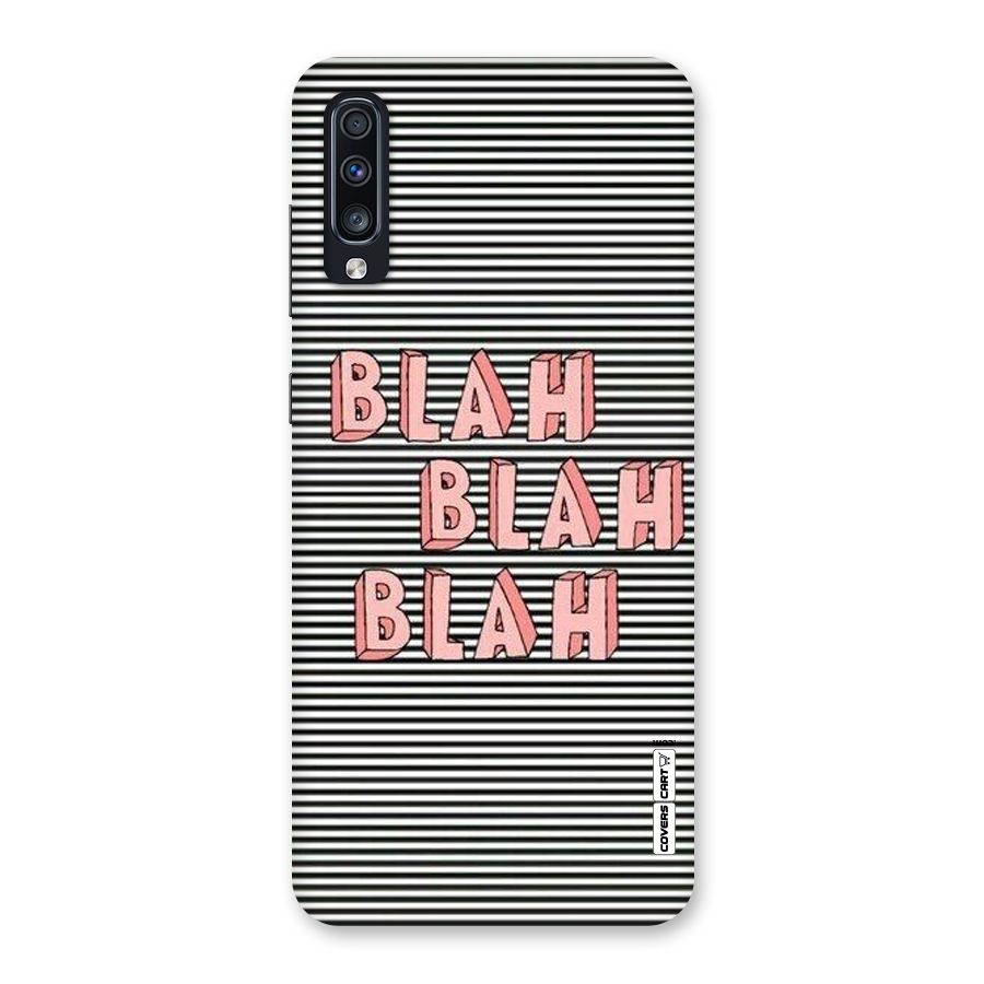 Blah Stripes Back Case for Galaxy A70s