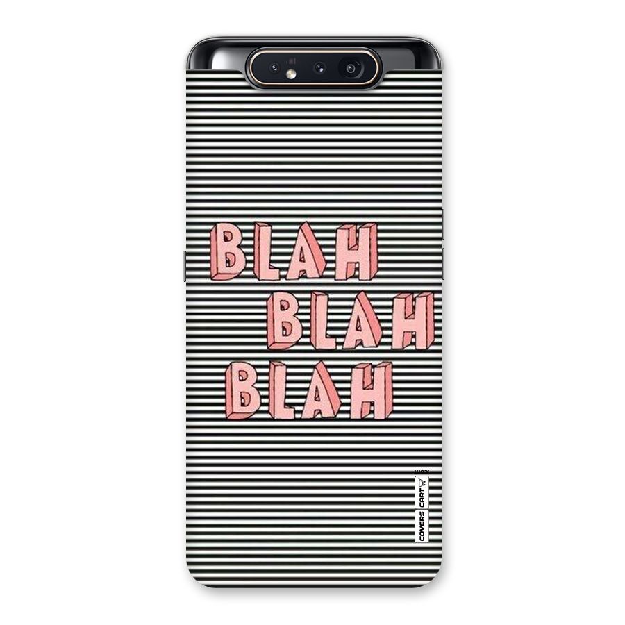 Blah Stripes Back Case for Galaxy A80
