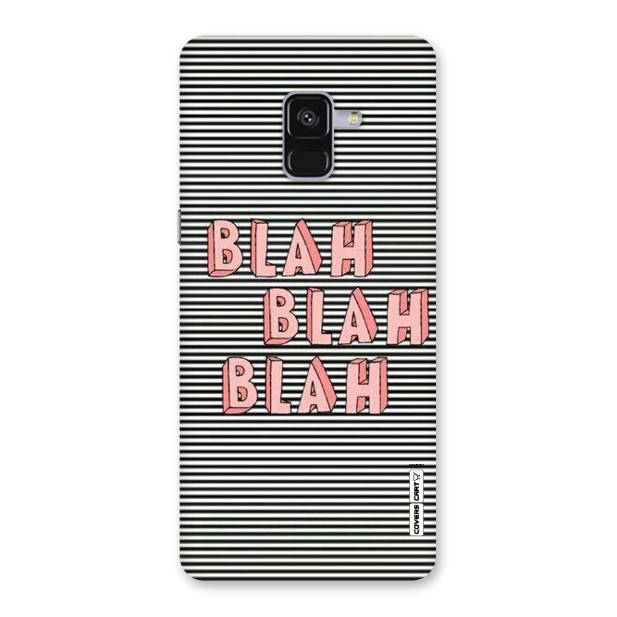 Blah Stripes Back Case for Galaxy A8 Plus