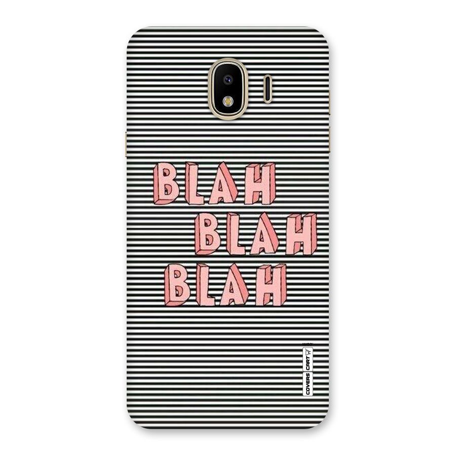Blah Stripes Back Case for Galaxy J4