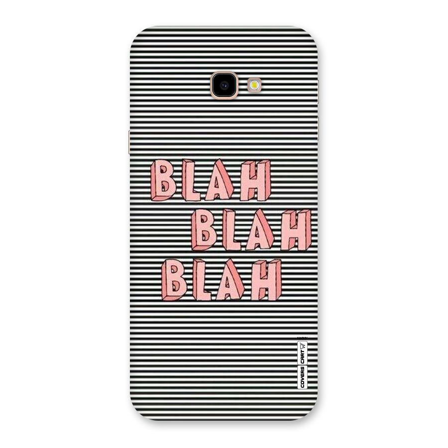 Blah Stripes Back Case for Galaxy J4 Plus