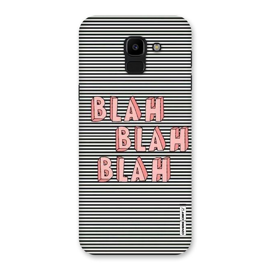 Blah Stripes Back Case for Galaxy J6