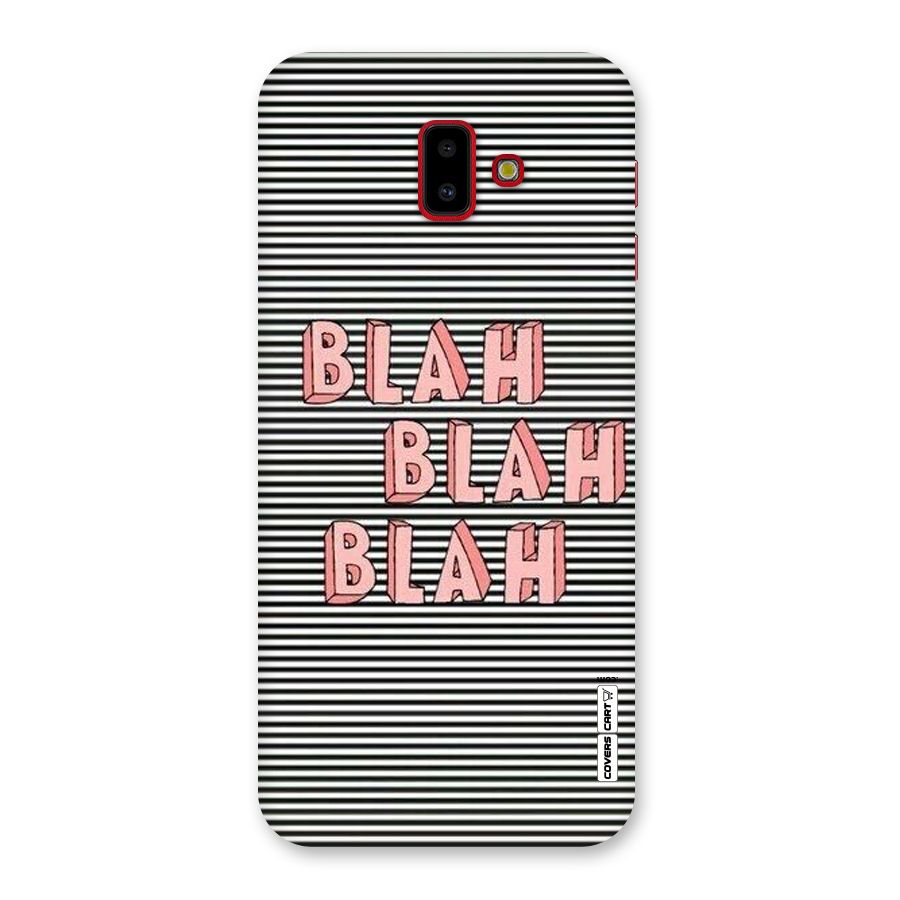 Blah Stripes Back Case for Galaxy J6 Plus