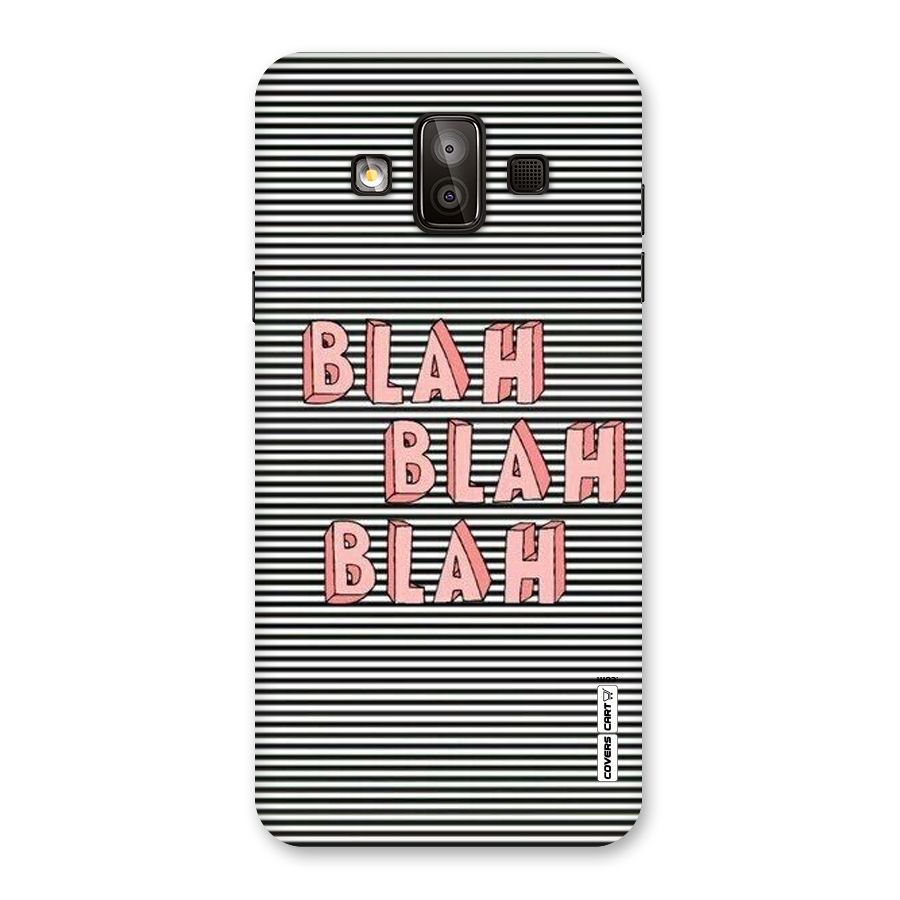 Blah Stripes Back Case for Galaxy J7 Duo
