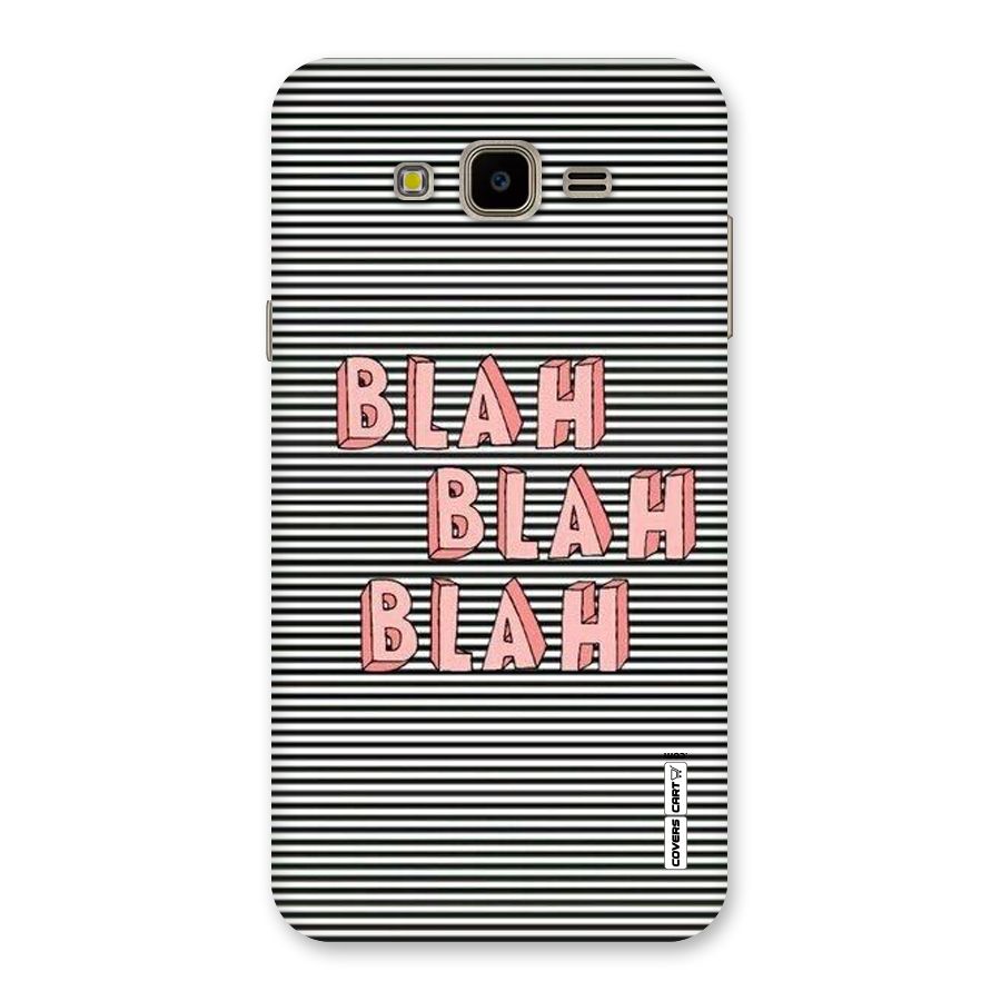 Blah Stripes Back Case for Galaxy J7 Nxt