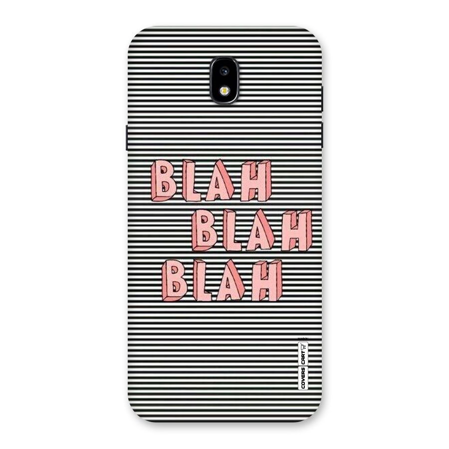 Blah Stripes Back Case for Galaxy J7 Pro