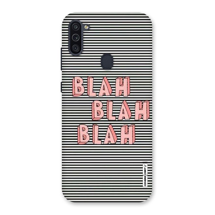 Blah Stripes Back Case for Galaxy M11