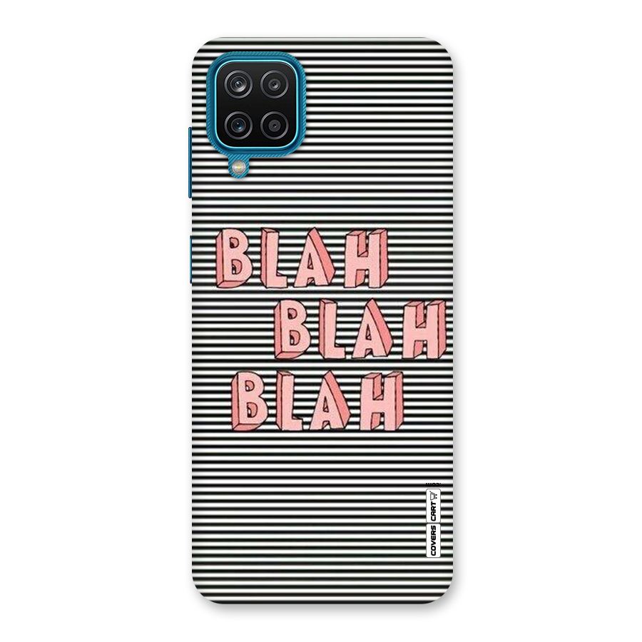 Blah Stripes Back Case for Galaxy M12