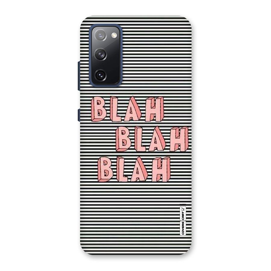 Blah Stripes Back Case for Galaxy S20 FE