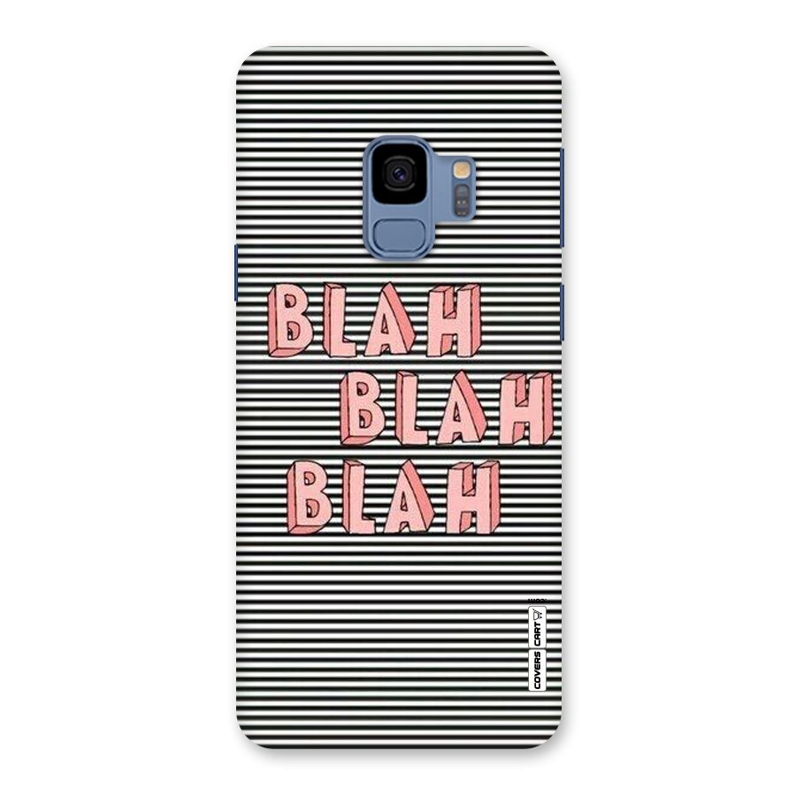 Blah Stripes Back Case for Galaxy S9